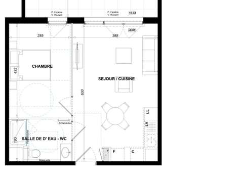 Vente appartement 2 pièces Antibes 06