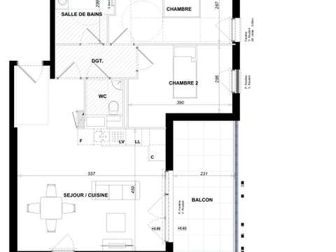 Vente appartement 3 pièces Antibes 06