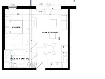 Vente Appartement 2 piècesAntibes