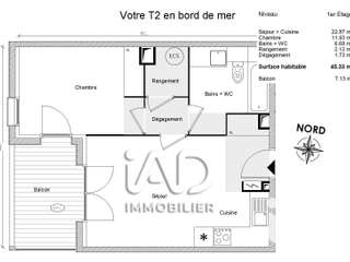 Vente appartement 2 pièces
