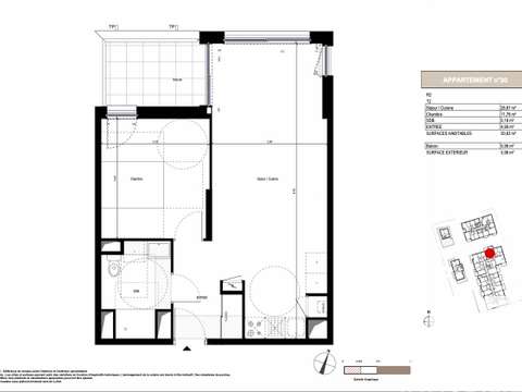 Vente appartement 2 pièces