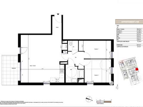 Vente appartement 3 pièces Vente appartement 3 pièces