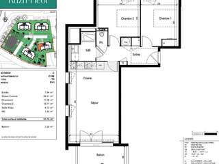 Vente appartement 3 pièces