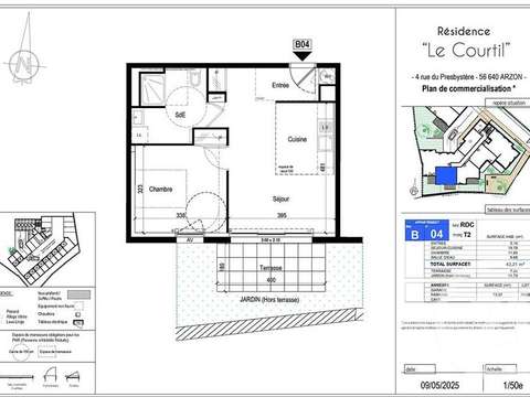 Vente appartement 2 pièces Arzon 56