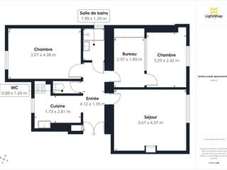 Vente appartement 3 pièces