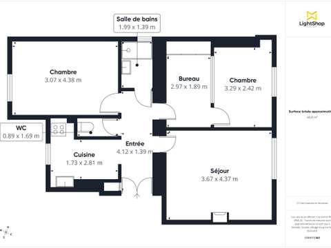 Vente appartement 3 pièces