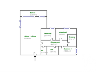 Vente appartement 4 pièces