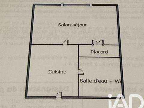 Vente appartement 1 pièce