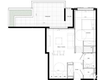 Vente appartement 2 pièces Vente appartement 2 pièces