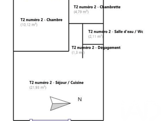 Vente appartement 2 pièces