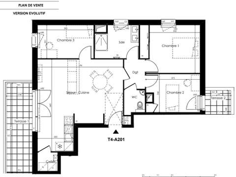 Vente appartement 4 pièces Basse-Goulaine 44