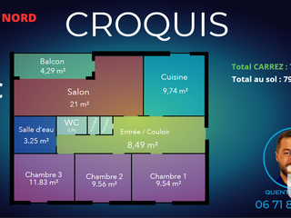 Vente appartement 4 pièces