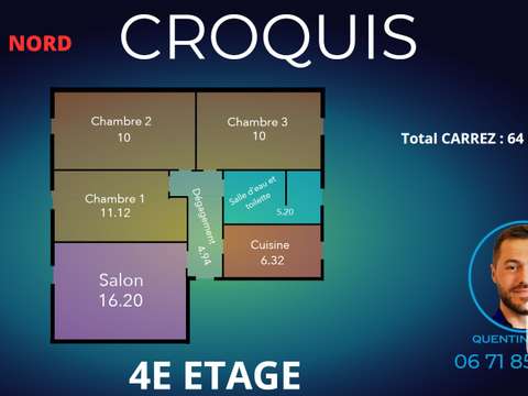 Vente appartement 4 pièces