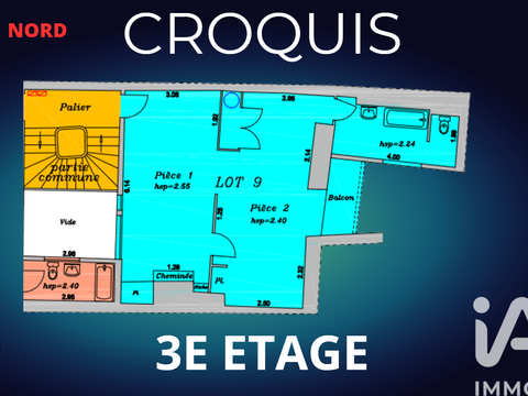 Vente appartement 2 pièces