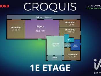 Vente appartement 5 pièces