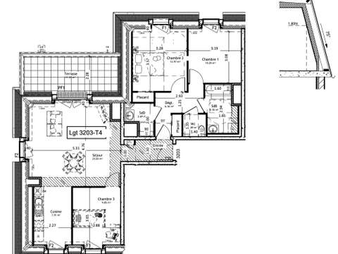 Vente appartement 4 pièces