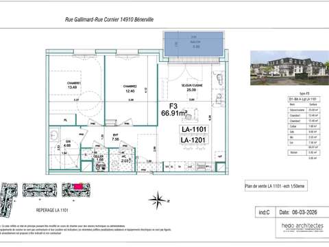 Vente appartement 3 pièces