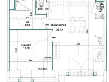 Vente appartement 2 pièces