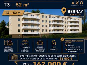 Vente appartement 3 pièces Bernay 27