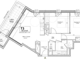 Vente appartement 3 pièces