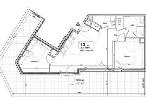 Vente appartement 3 pièces