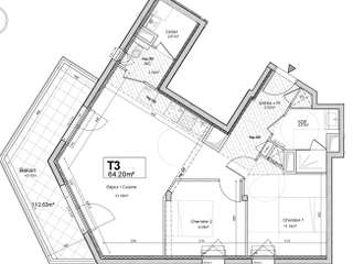 Vente appartement 3 pièces
