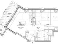 Vente appartement 3 pièces Vente appartement 3 pièces
