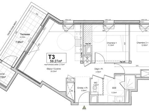 Vente appartement 3 pièces Vente appartement 3 pièces