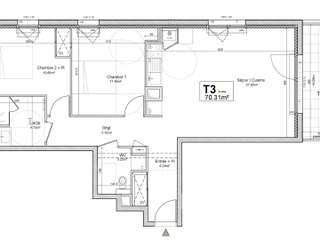 Vente appartement 3 pièces