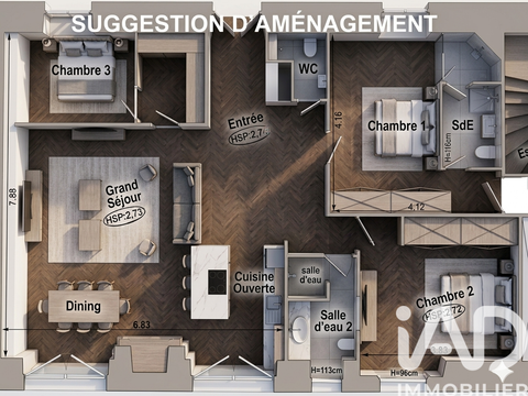 Vente appartement 4 pièces Betton 35