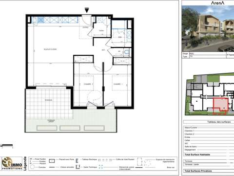 Vente appartement 3 pièces