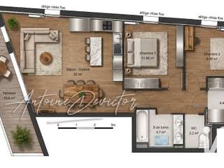 Vente appartement 3 pièces Vente appartement 3 pièces