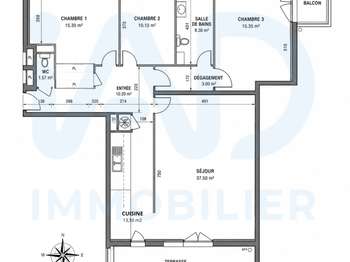 Vente appartement 4 pièces Bois-Guillaume 76