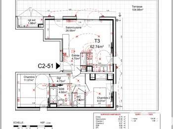 Vente Appartement 3 piècesBordeaux