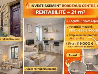 Vente Studio 1 pièce Vente Studio 1 pièce