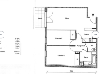 Vente appartement 3 pièces