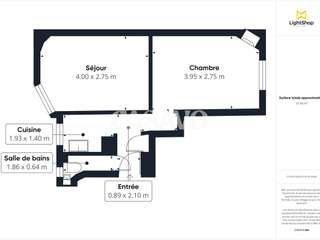 Vente appartement 2 pièces