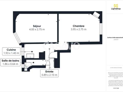 Vente appartement 2 pièces