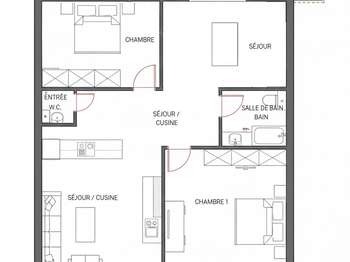 Vente appartement 2 pièces Vente appartement 2 pièces