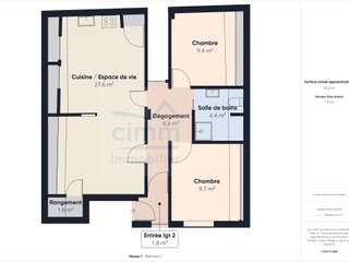 Vente appartement 3 pièces