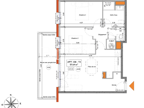 Vente appartement 3 pièces