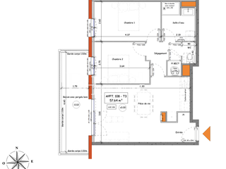 Vente appartement 3 pièces