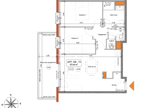 Vente appartement 3 pièces