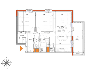 Vente appartement 3 pièces