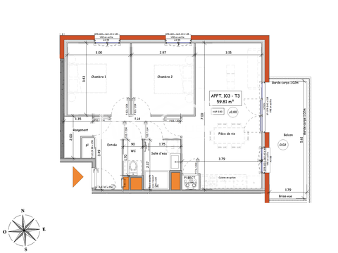 Vente appartement 3 pièces Brem-sur-Mer 85