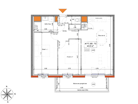 Vente appartement 3 pièces