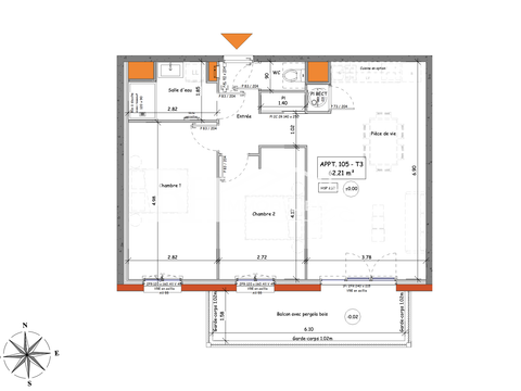 Vente appartement 3 pièces