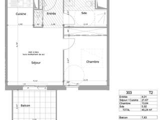 Vente appartement 2 pièces