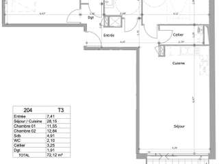 Vente appartement 3 pièces