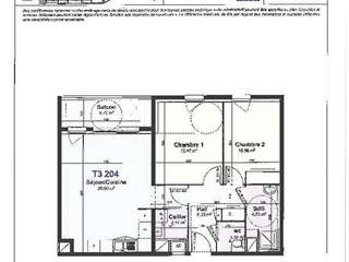 Vente appartement 3 pièces